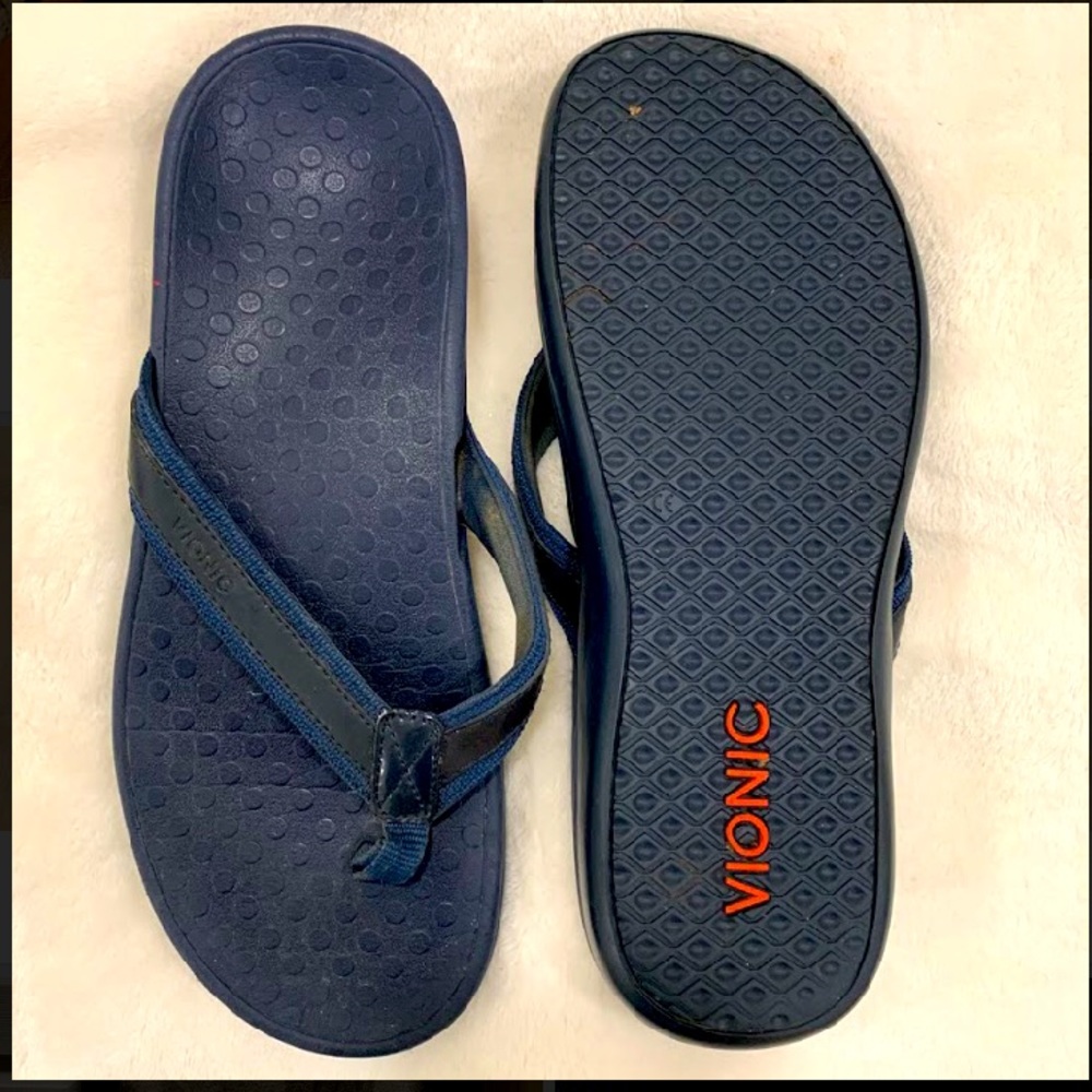 Vionic Blue Flip Flop Thong Sandals size 9
